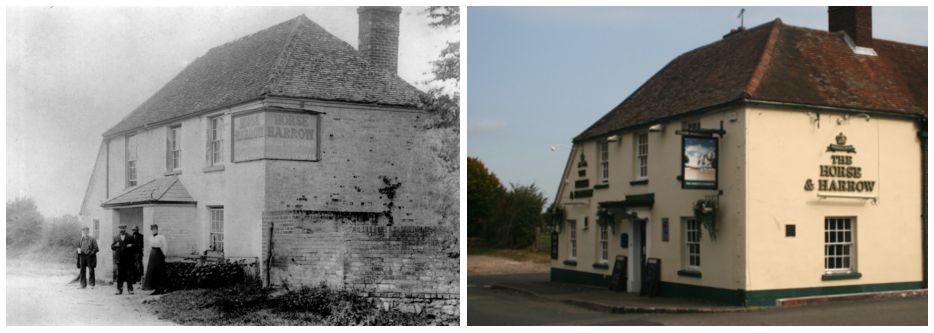 Horse and Harrow 1Then and now